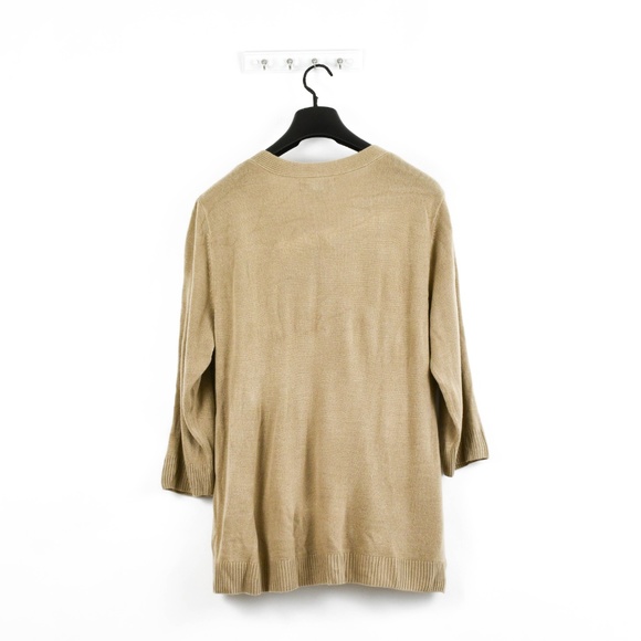 Karen Scott Plus V-Neck Ribbed Pullover Sweater - Picture 4 of 6